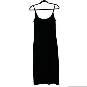 Aritzia | Wilfred Free Ribbed Tank Midi Dress Black Size Large